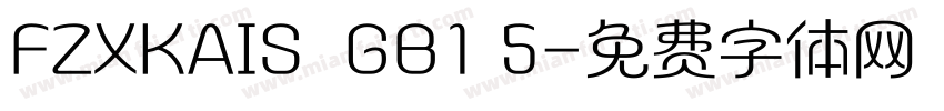 FZXKAIS  GB1 5字体转换